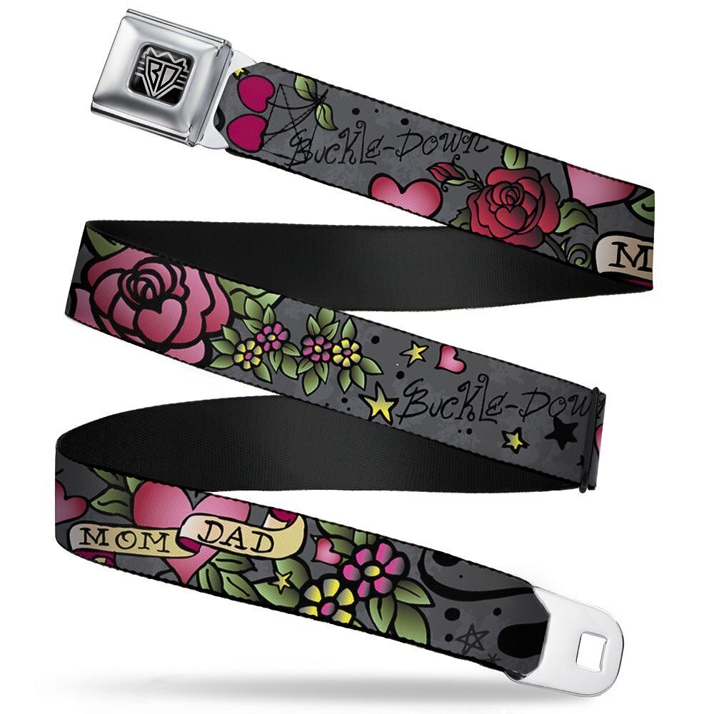 9369 Seatbelt Belt - Mom & Dad Gray - 1.0" Wide - 20-36 Inches in Length